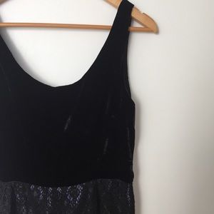 Anna Sui for Anthropologie Velvet + Lace Dress